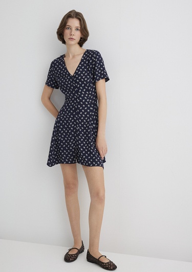  Mavi Lacivert Elbise 1310760-91069