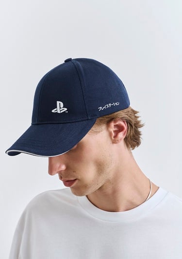  Mavi Playstation Baskılı Lacivert Şapka 0911932-25723