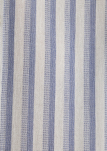  Mavi Çizgili Ekru Gömlek Loose Fit / Bol Rahat Kesim 0211540-70055