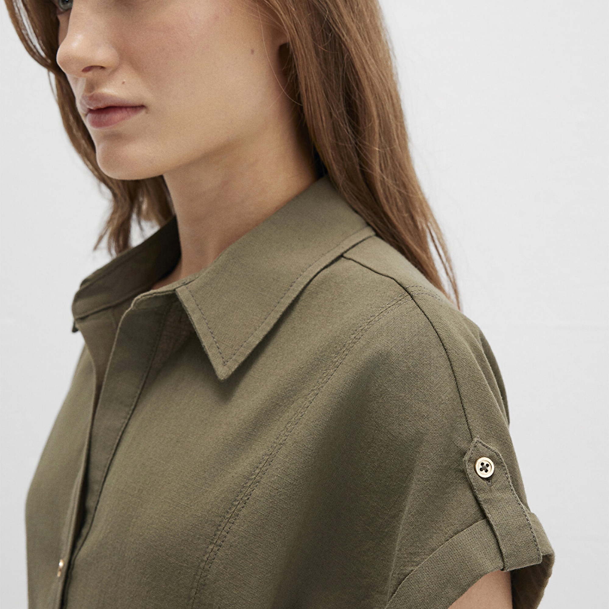 Mavi Yeşil Mini Elbise 1310723-71549