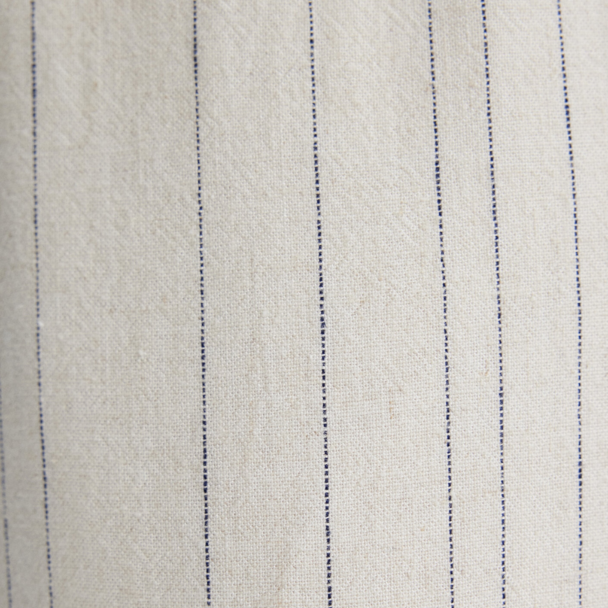 Mavi Keten Karışımlı Çizgili Bej Pantolon 0010467-83884