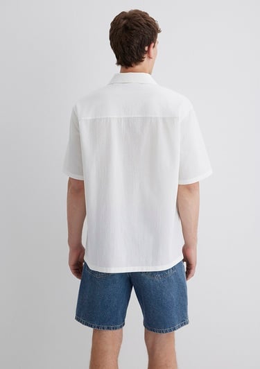  Mavi Beyaz Gömlek Loose Fit / Bol Rahat Kesim 0211519-70057