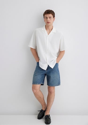  Mavi Beyaz Gömlek Loose Fit / Bol Rahat Kesim 0211519-70057