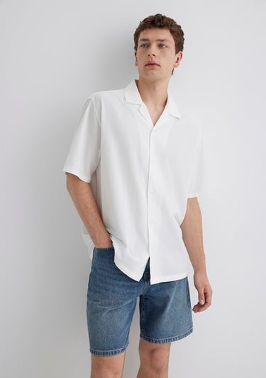  Mavi Beyaz Gömlek Loose Fit / Bol Rahat Kesim 0211519-70057