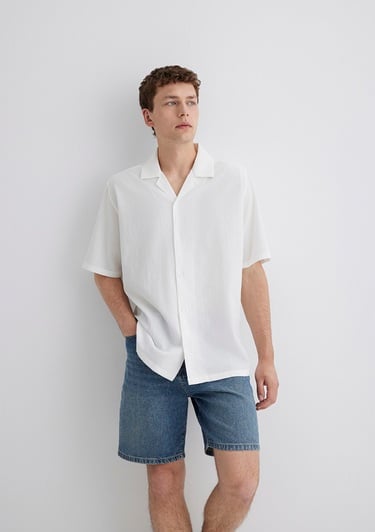  Mavi Beyaz Gömlek Loose Fit / Bol Rahat Kesim 0211519-70057