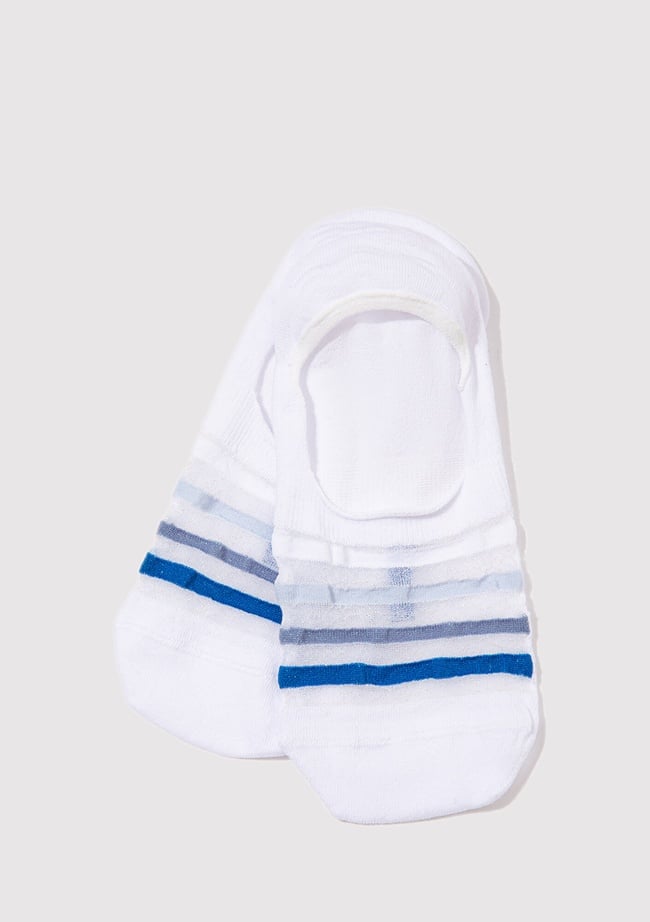  Mavi Beyaz Babet Çorabı 1913153-20843