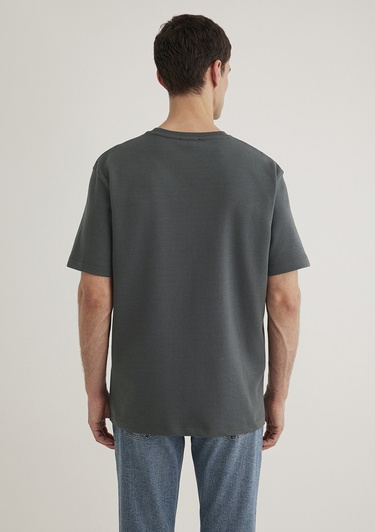  Mavi Yeşil Tişört Loose Fit / Bol Rahat Kesim 0612731-71598