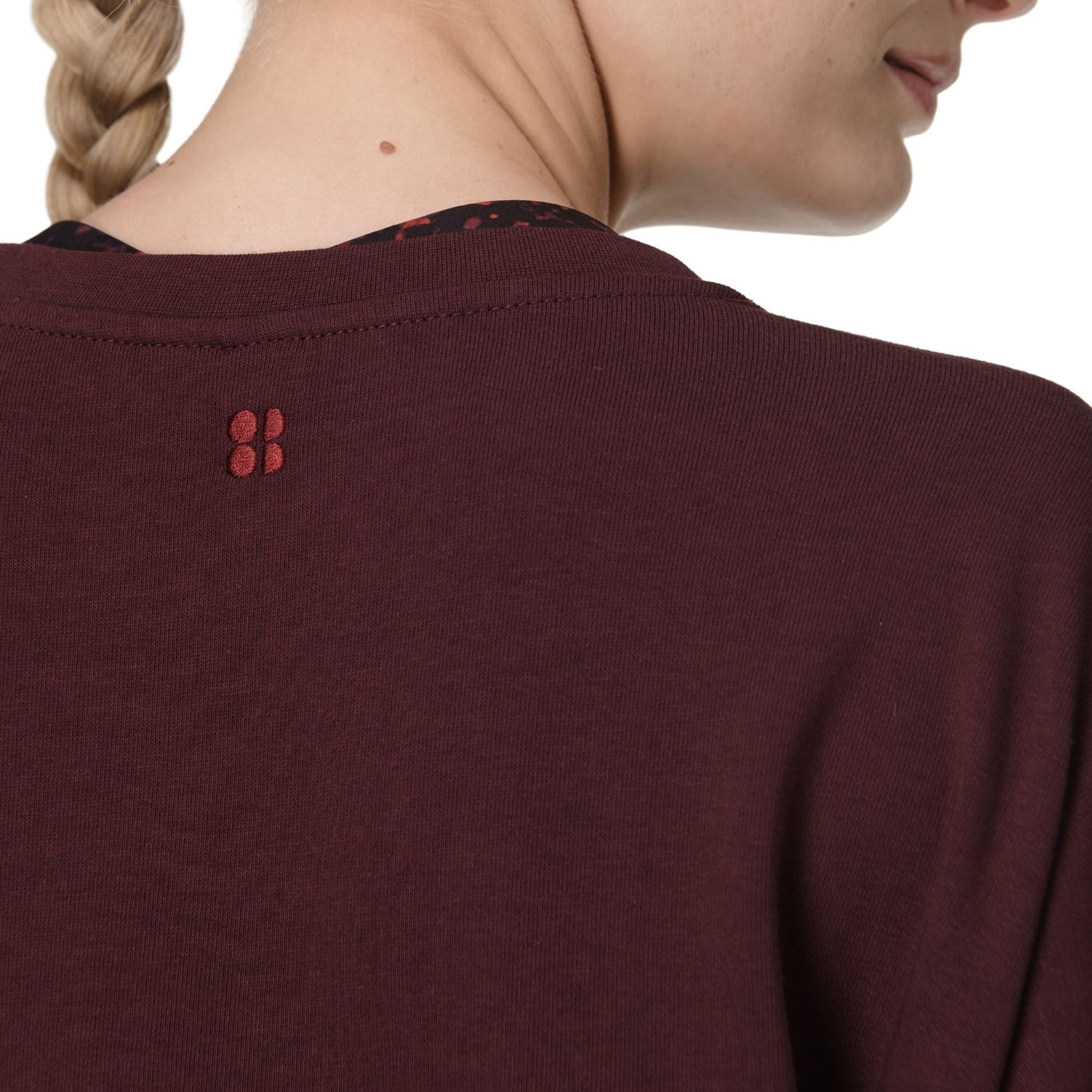 Sweaty Betty After Class Longline Kadın Bordo Sweatshirt