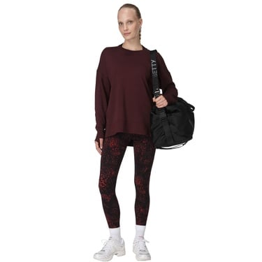  Sweaty Betty After Class Longline Kadın Bordo Sweatshirt