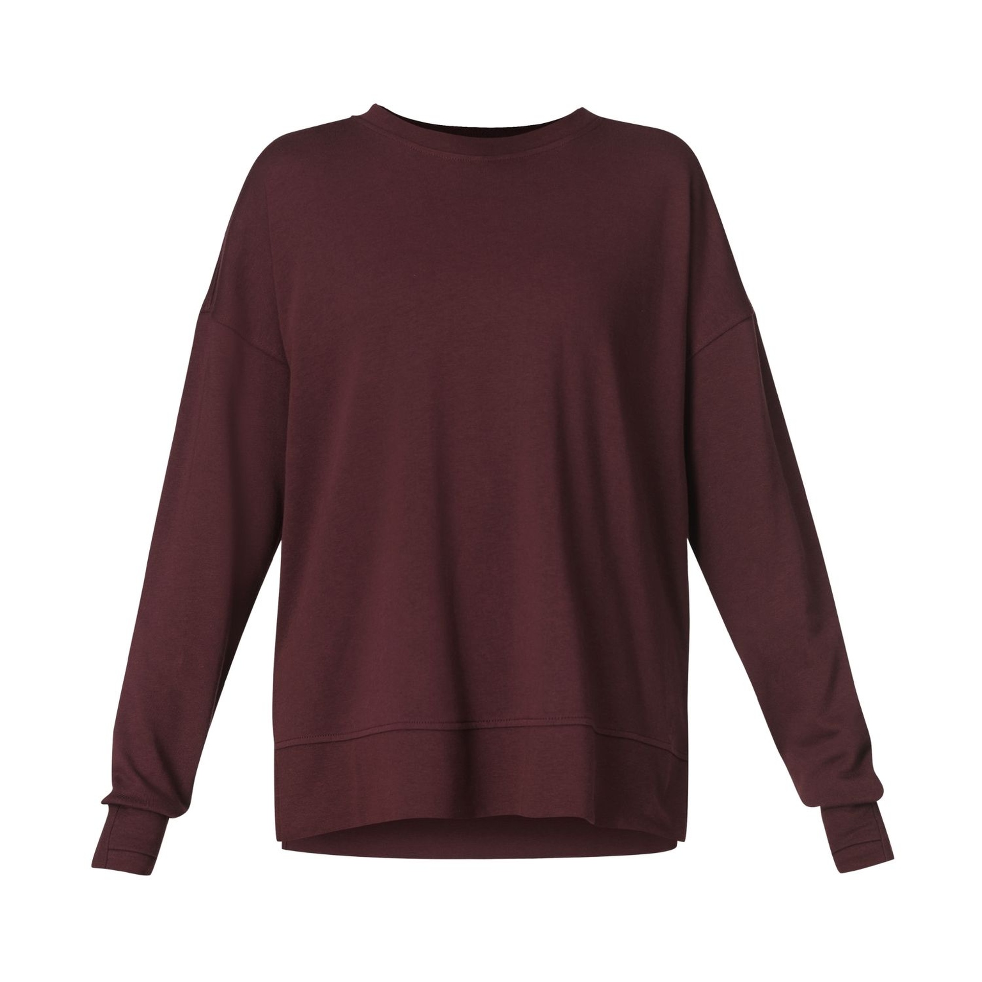 Sweaty Betty After Class Longline Kadın Bordo Sweatshirt