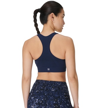  Sweaty Betty Stamina Seamless Sports Bra Kadın Mavi Fitness Bra