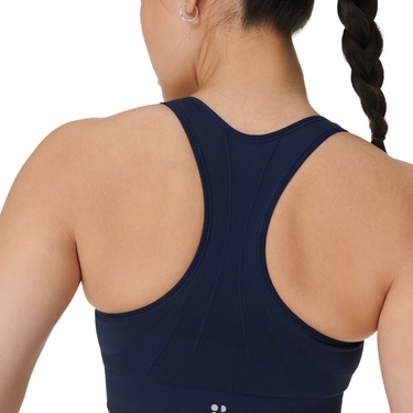  Sweaty Betty Stamina Seamless Sports Bra Kadın Mavi Fitness Bra