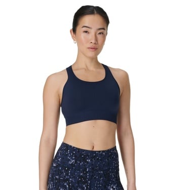  Sweaty Betty Stamina Seamless Sports Bra Kadın Mavi Fitness Bra