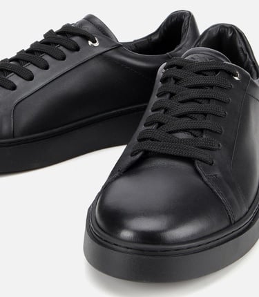  Erkek Deri Siyah Günlük Ayakkabı