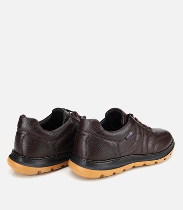  Erkek Deri Kahverengi Rahat Günlük Ayakkabı