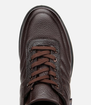  Erkek Deri Kahverengi Rahat Günlük Ayakkabı