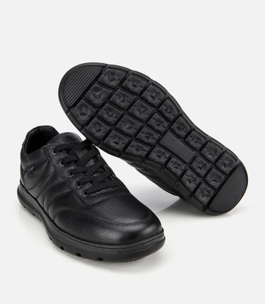  Erkek Deri Siyah Rahat Günlük Ayakkabı