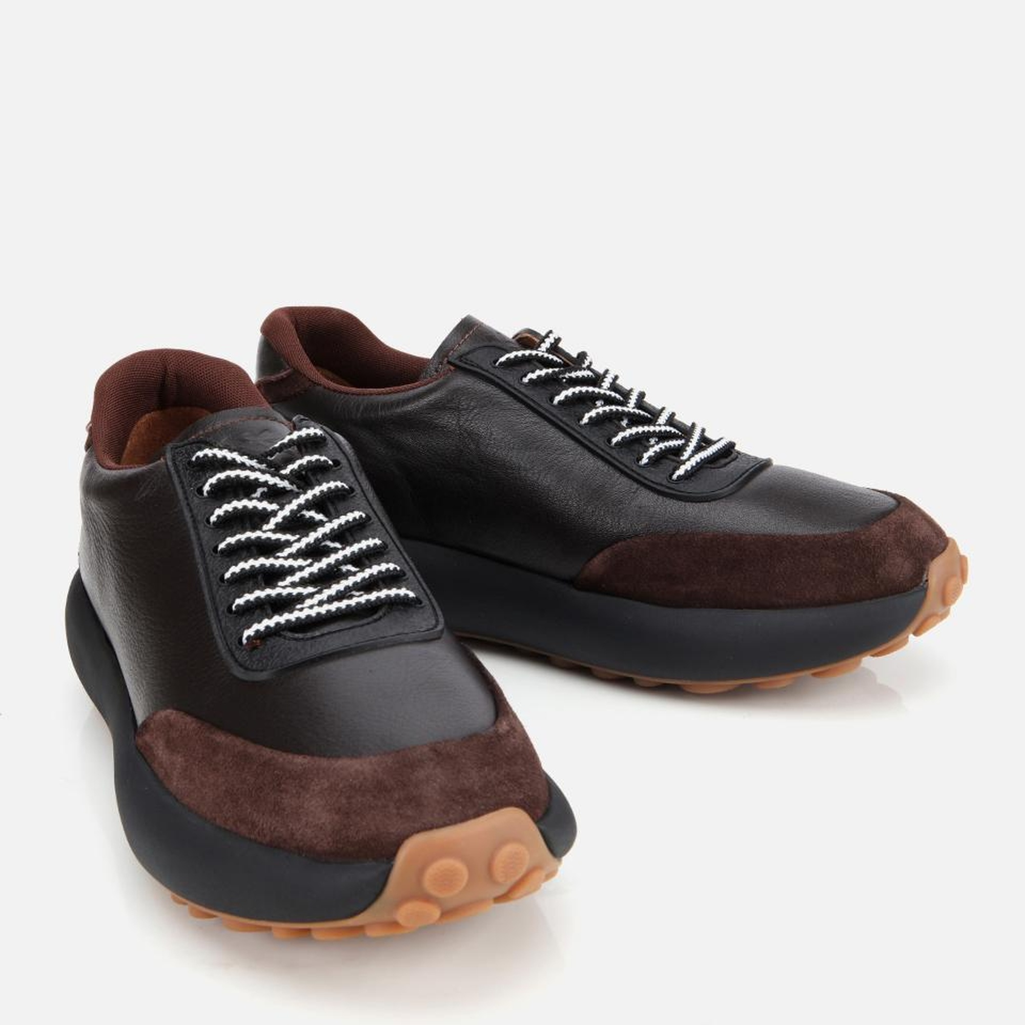 Erkek Süet Deri Kahverengi Yumuşak Dokulu Spor Ayakkabı