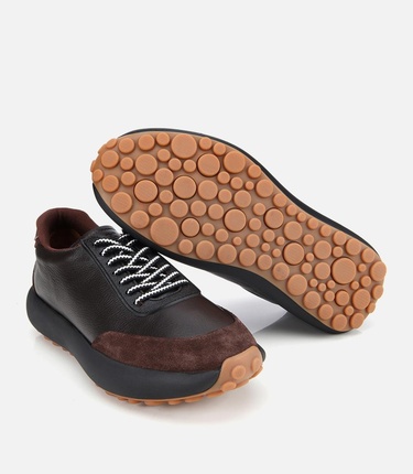  Erkek Süet Deri Kahverengi Yumuşak Dokulu Spor Ayakkabı