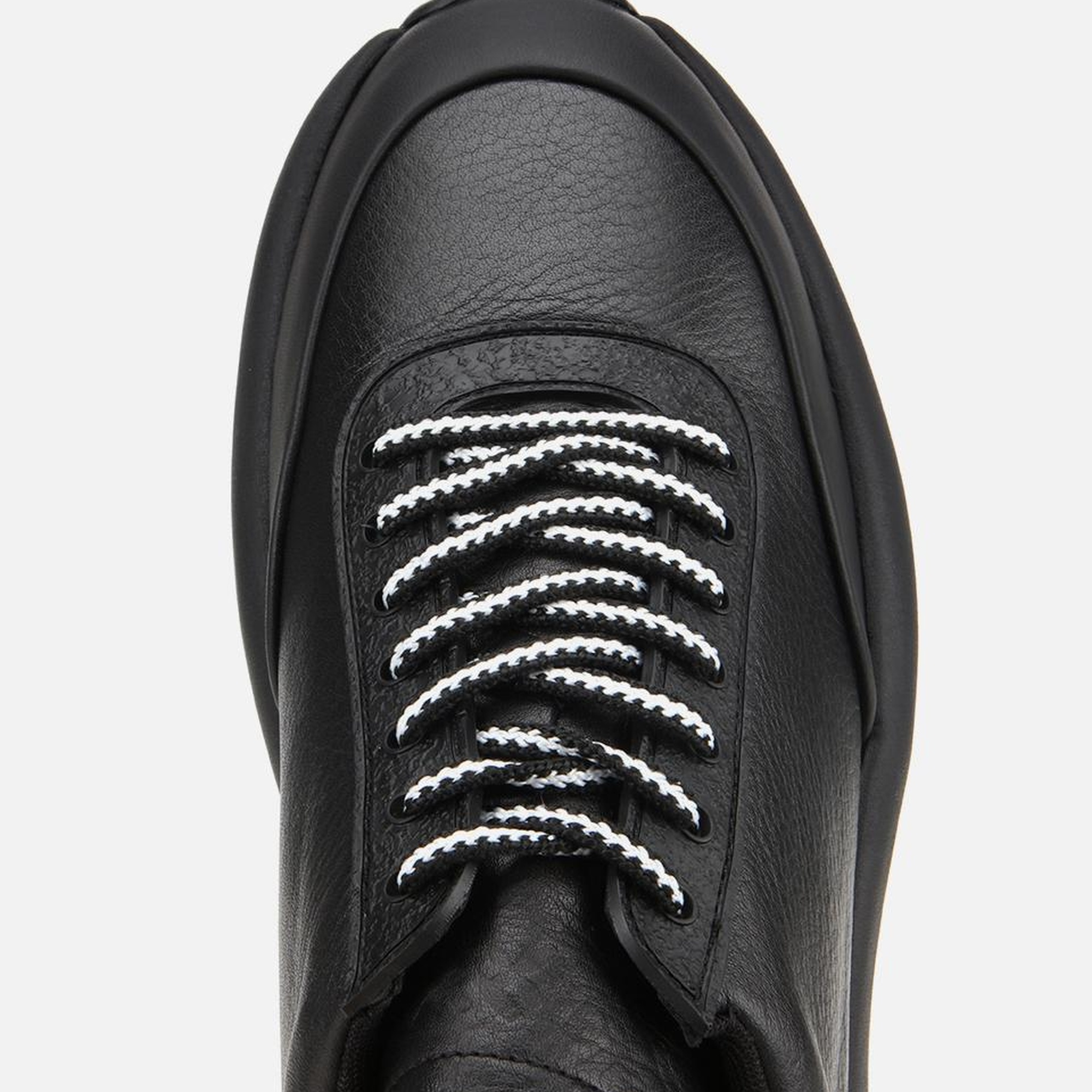 Erkek Deri Siyah Yumuşak Dokulu Spor Ayakkabı