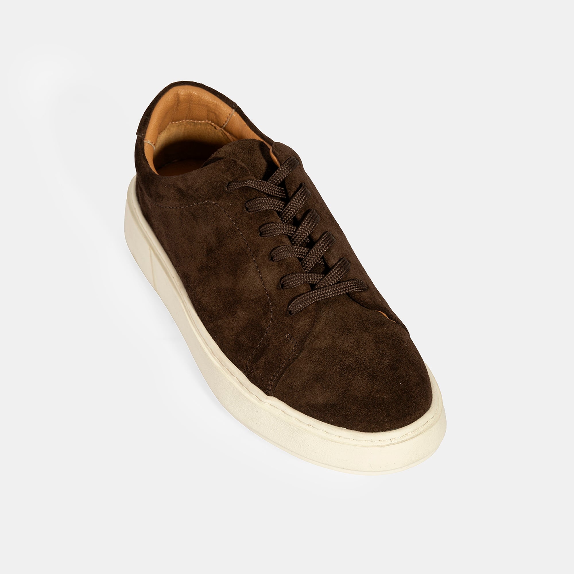 Erkek Kahve Bağcıklı Süet Spor Ayakkabı