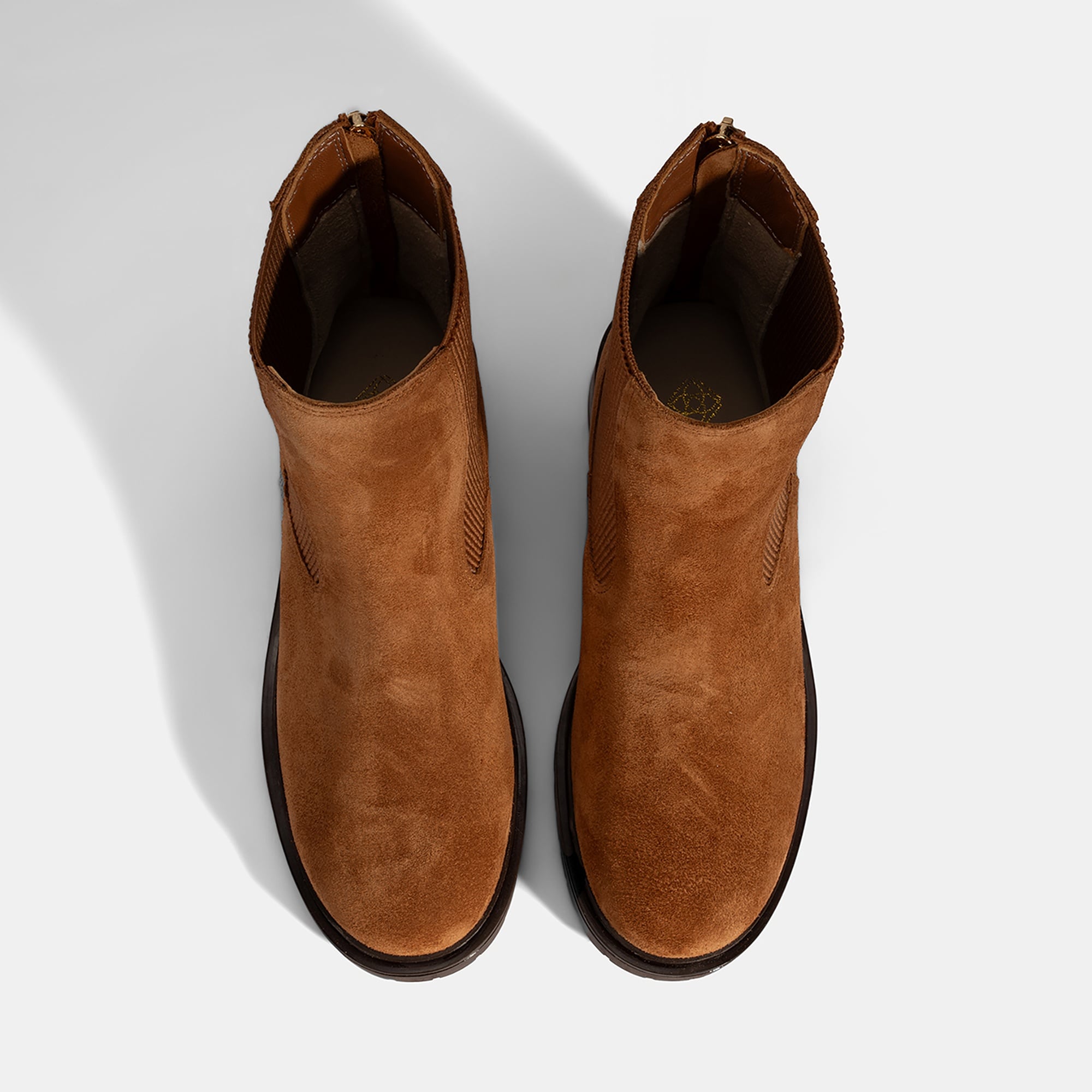 Kadın Taba Lastikli Süet Chelsea Bot