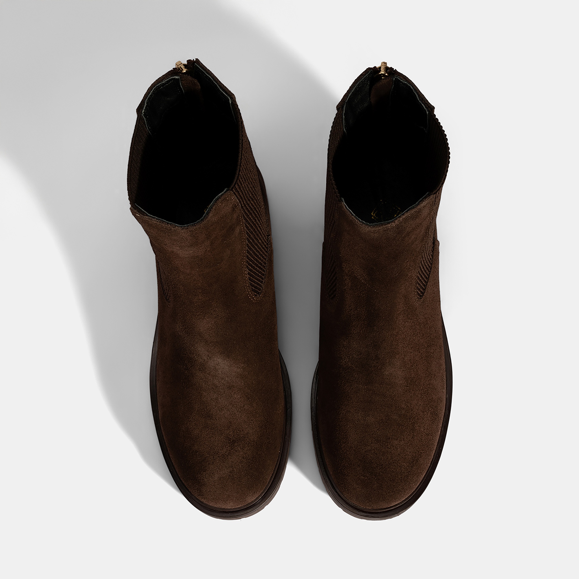 Kadın Kahve Lastikli Süet Chelsea Bot