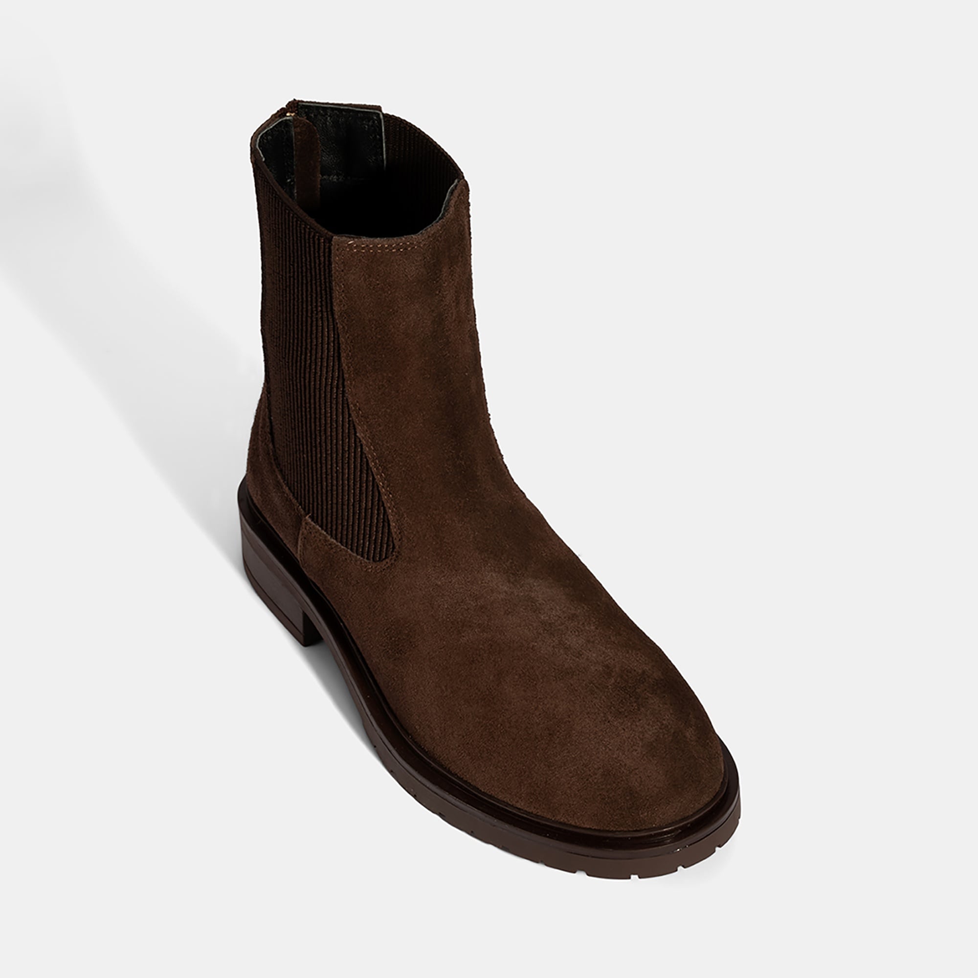 Kadın Kahve Lastikli Süet Chelsea Bot