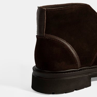  Desa Erkek Kahve Bağcıklı Süet Bot