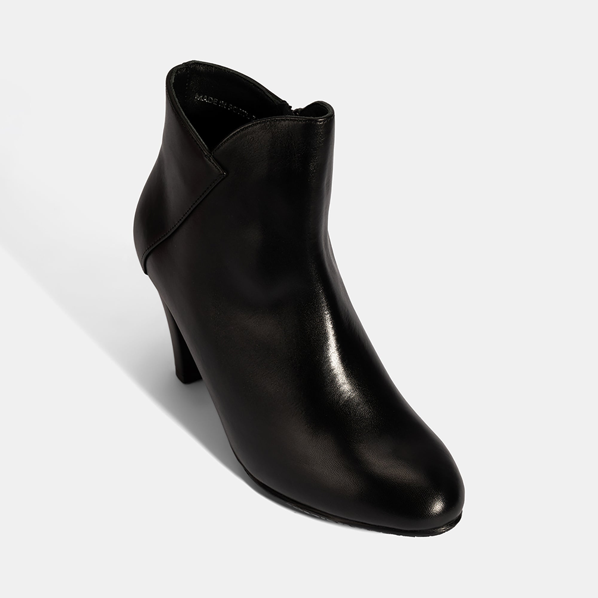 Kadın Siyah DesaComfort Deri Topuklu Chelsea Bot