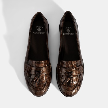  Kadın Kahve DesaComfort Rugan Günlük Ayakkabı