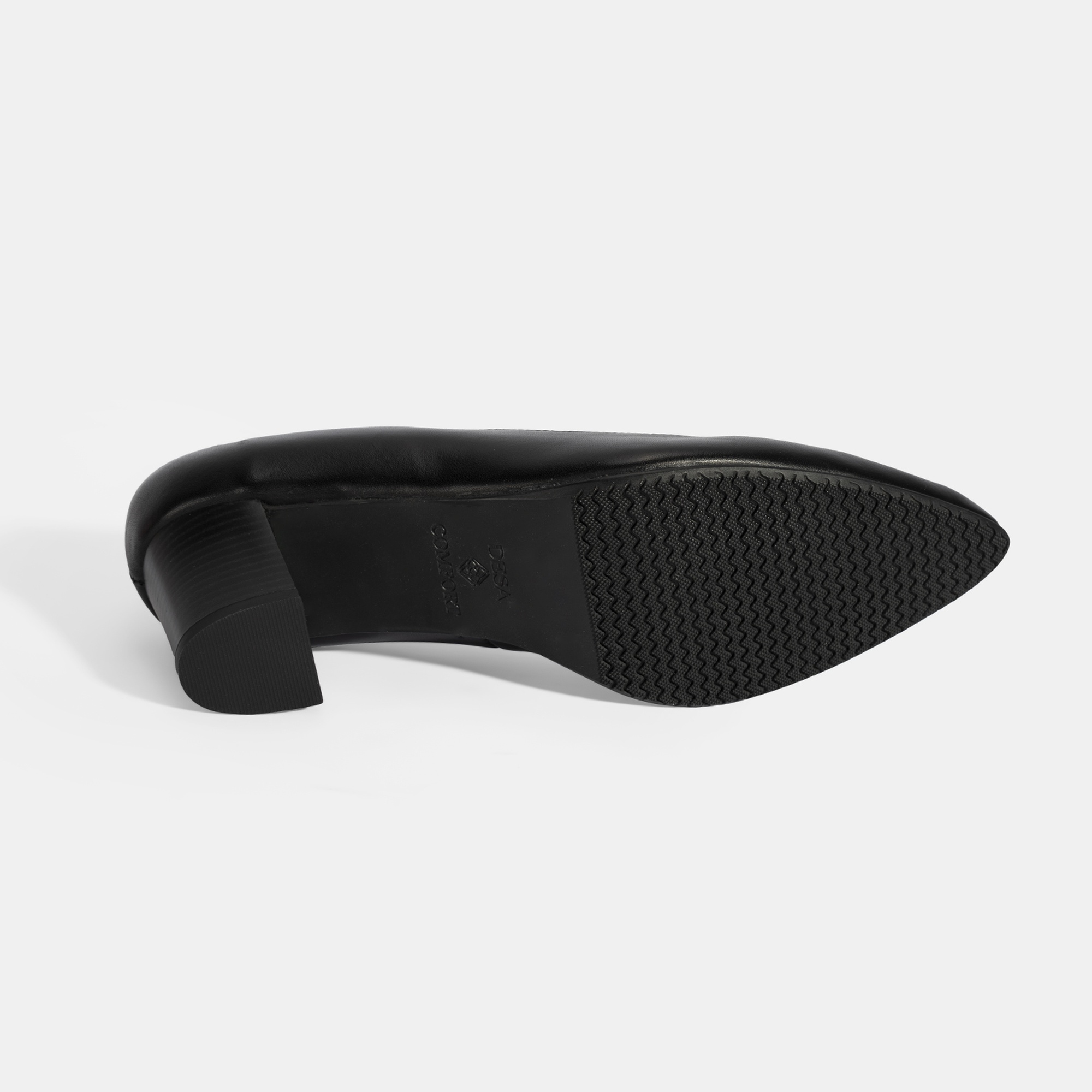 Kadın Siyah DesaComfort Topuklu Deri Ayakkabı