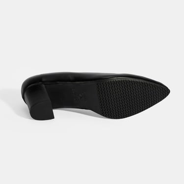  Kadın Siyah DesaComfort Topuklu Deri Ayakkabı