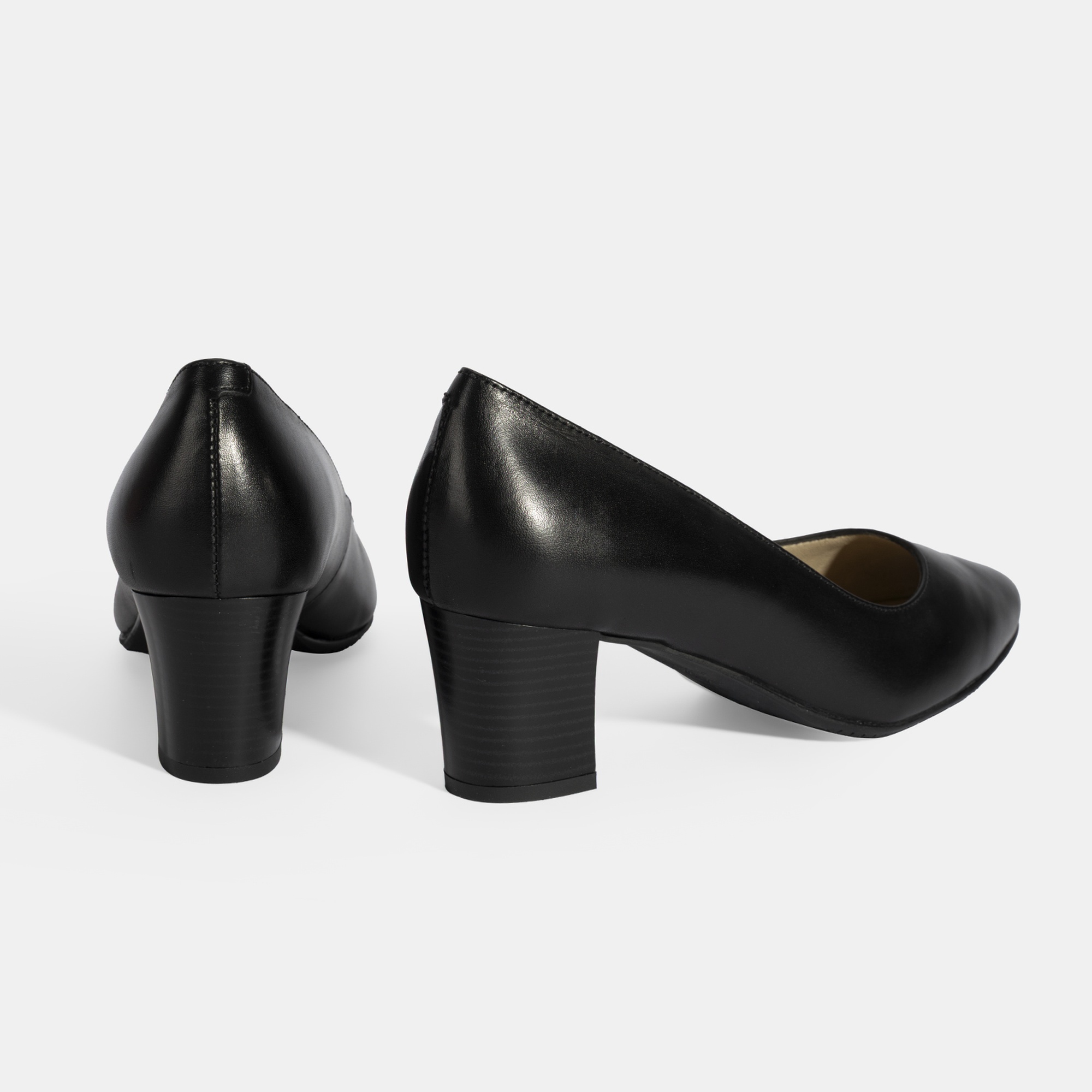 Kadın Siyah DesaComfort Topuklu Deri Ayakkabı