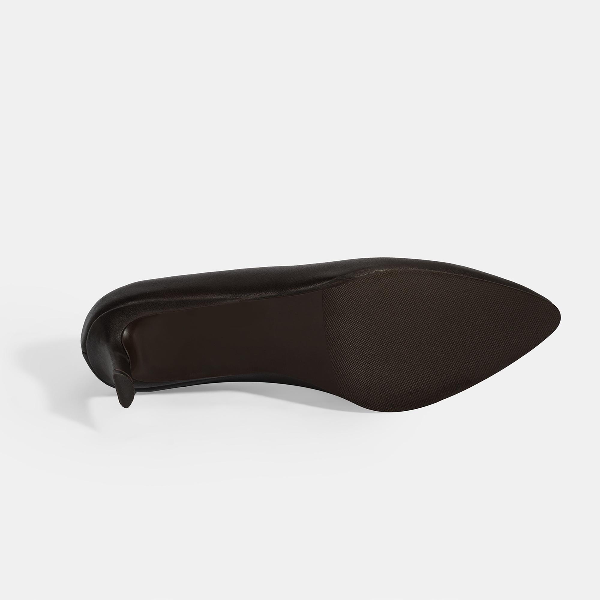 Kadın Kahve Klasik Topuklu Deri Ayakkabı