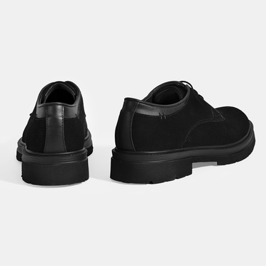  Erkek Siyah Bağcıklı Süet Günlük Ayakkabı