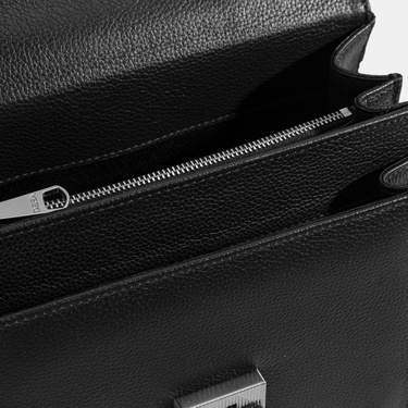  Erkek Siyah Deri Postacı Çantası