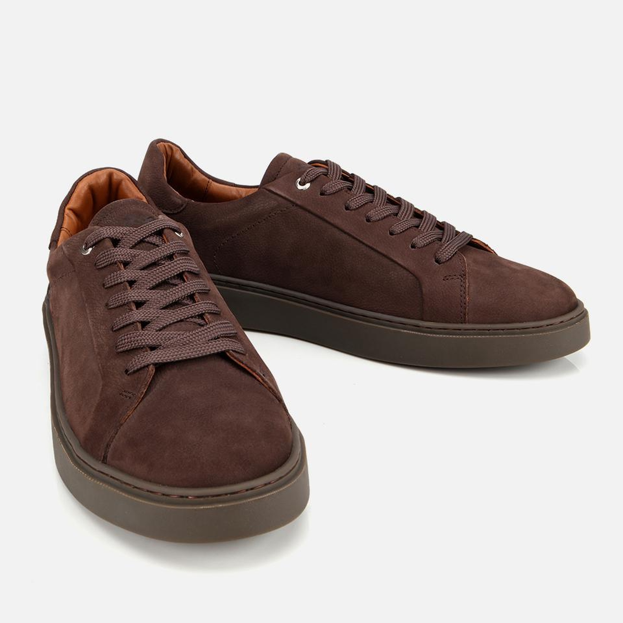 Erkek Nubuk Deri Kahverengi Günlük Ayakkabı