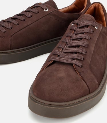  Erkek Nubuk Deri Kahverengi Günlük Ayakkabı