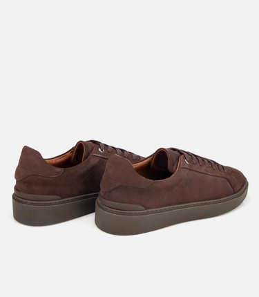  Erkek Nubuk Deri Kahverengi Günlük Ayakkabı