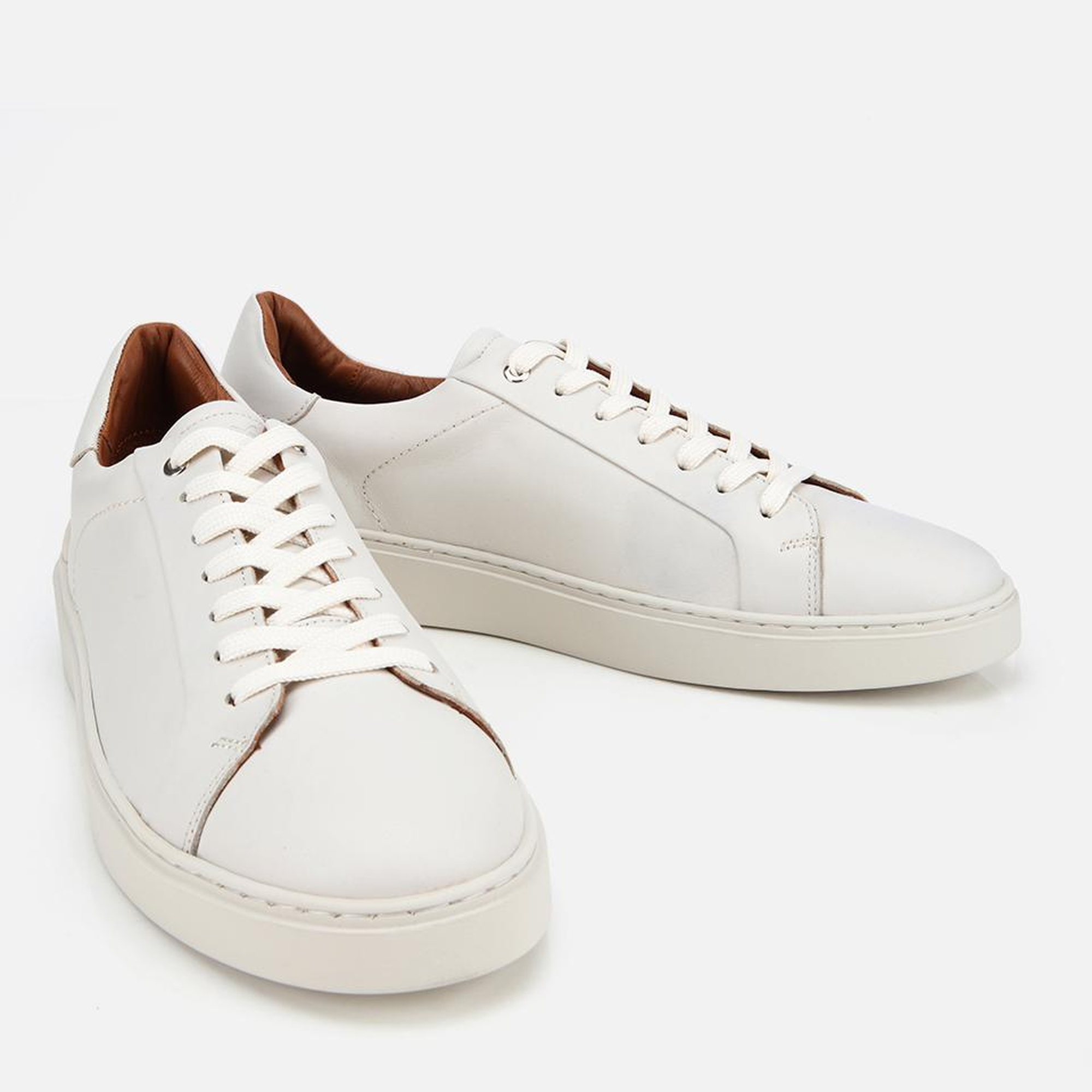 Erkek Deri Beyaz Günlük Ayakkabı