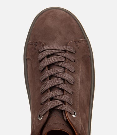  Erkek Nubuk Deri Kahverengi Günlük Ayakkabı