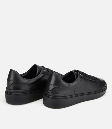  Erkek Deri Siyah Günlük Ayakkabı