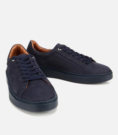  Erkek Nubuk Deri Lacivert Günlük Ayakkabı