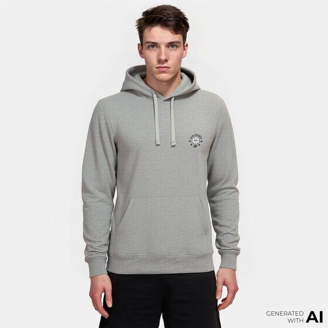  New Balance Basketball Erkek Gri Sweatshirt