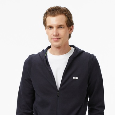  Boss Erkek Lacivert Hoodie