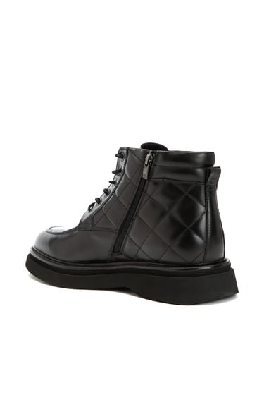  Divarese Erkek Siyah Deri Bot