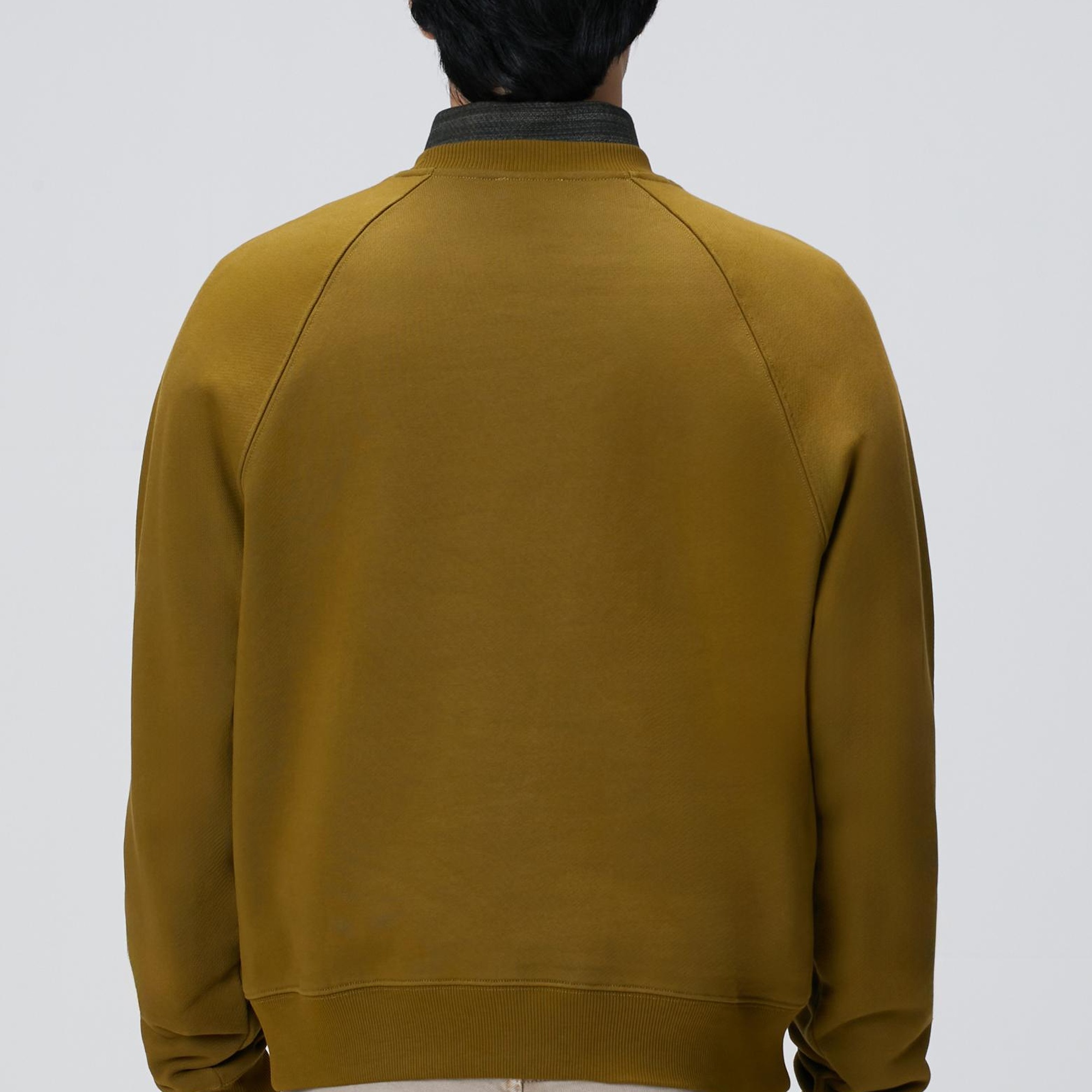 Network Erkek Yağ Yeşili Nakış Detaylı Sweatshirt