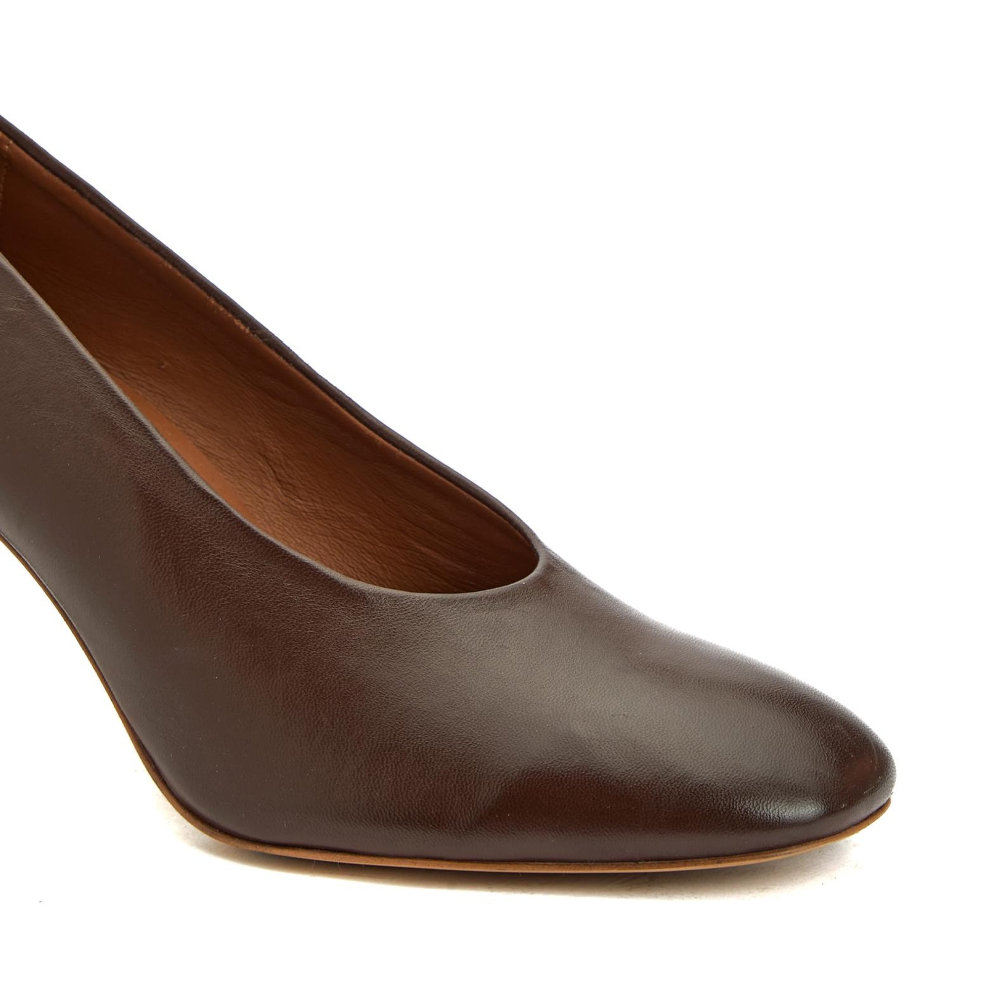 Network Kadın Beyaz Deri Topuklu Ayakkabı