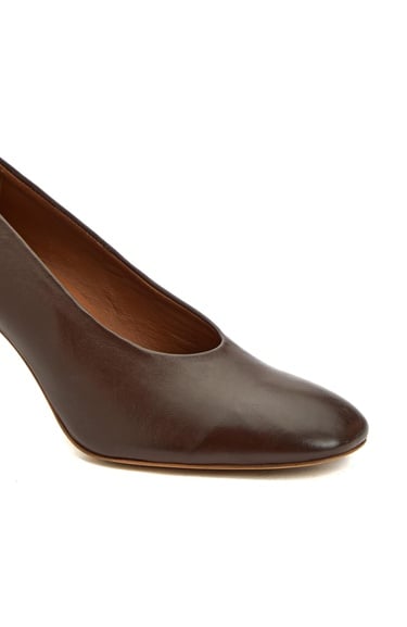  Network Kadın Beyaz Deri Topuklu Ayakkabı